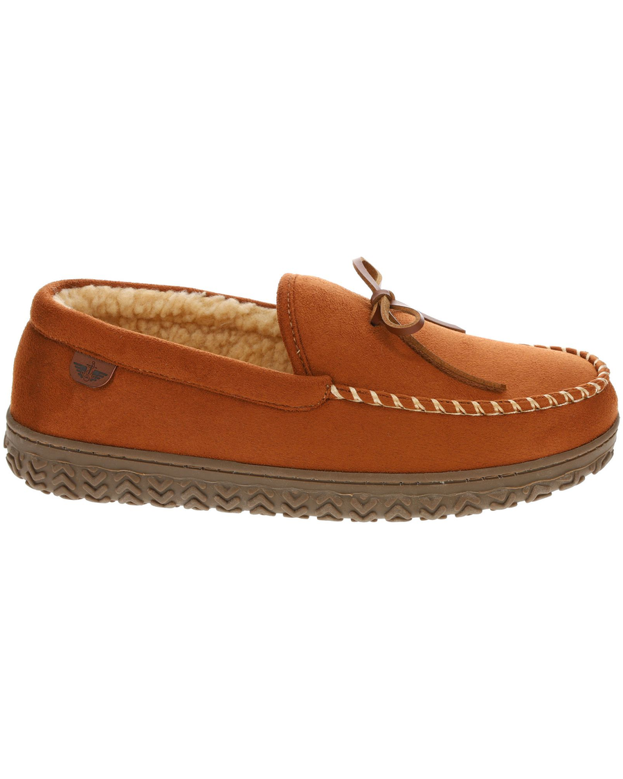 (image for) Unique Charm Rugged Microsuede Boater Moccasin Slippers